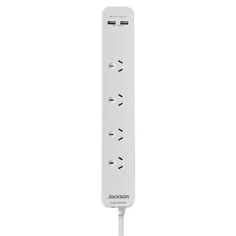 Jackson Fast Charge USB Powerboard - 4 Outlet