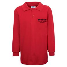 Schooltex Three Kings Long Sleeve Polo with Embroidery
