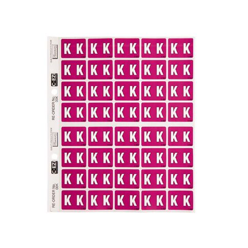 Filecorp Coloured Labels K Purple