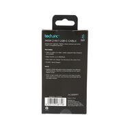 Tech.Inc 140W 2in1 USB-C Cable 1m Black