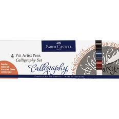 Faber-Castell Pitt Artist Pens Calligraphy 4 Pack