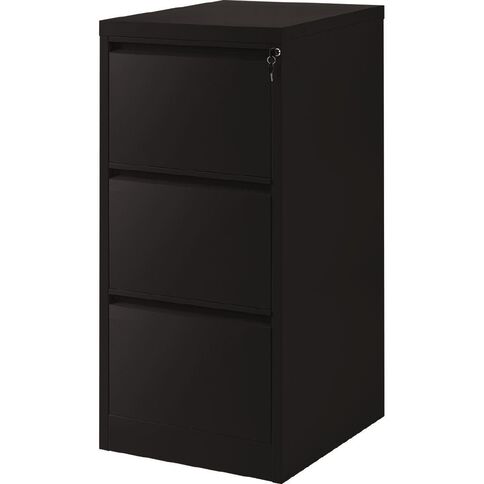 Workspace Filing Cabinet 3 Drawer Black