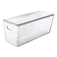 Living & Co Lisse Narrow Lidded Organiser Clear 5L