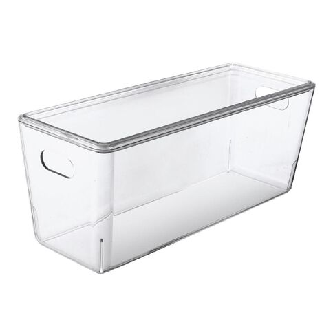 Living & Co Lisse Narrow Lidded Organiser Clear 5L