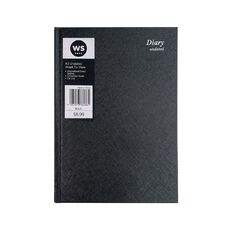 WS 2023 Undated Week to View Diary Black A5