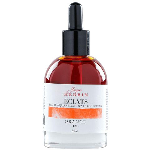 Jacques Herbin Eclats Watercolour Ink 120 Orange 50ml