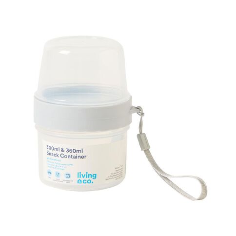 Living & Co Snack Container 300ml+350ml Clear