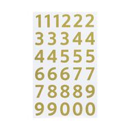 Uniti Numbers Foil Gold 1 Sheet