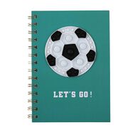 Kookie Football Spiral Notebook A5 Ball