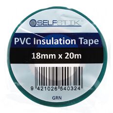 Pomona Insulation Tape PVC Electrical 18mm x 20m Green