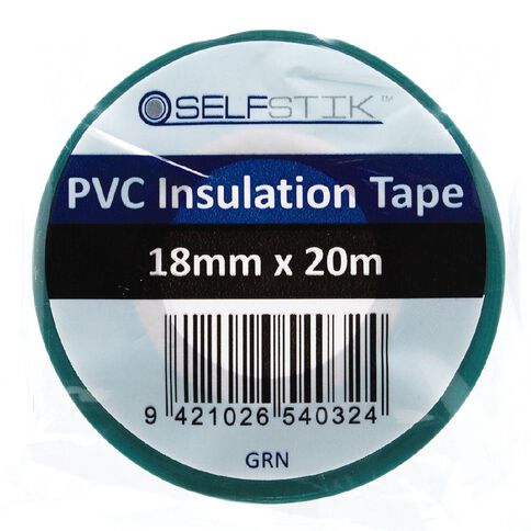 Pomona Insulation Tape PVC Electrical 18mm x 20m Green