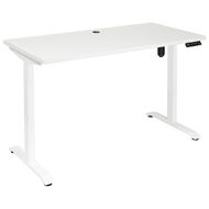 Jasper J Emerge 1200x600 Single Motor HA Desk White Top With White Base