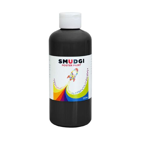 Jasart Smudgi Poster Paint Black 500ml