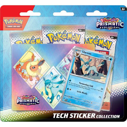 Pokemon Scarlet & Violet Prismatic Evolutions Tech Sticker Blister