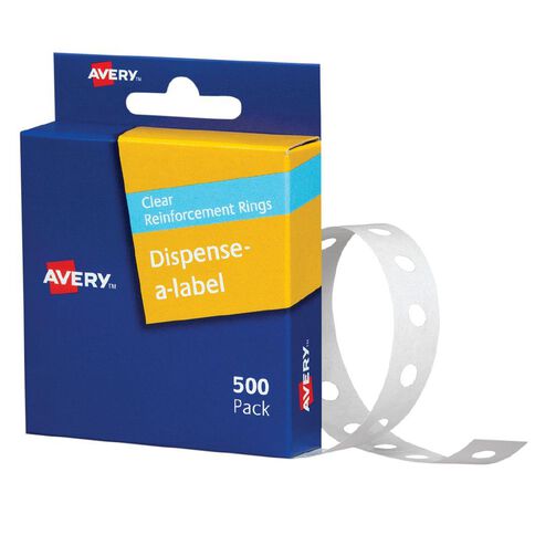 Avery Reinforcement Clear Ring 500 Labels 13mm Dia.