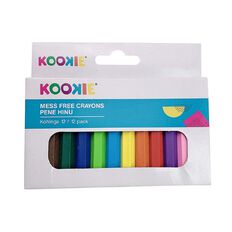Kookie Mess Free Crayons 12 Pack