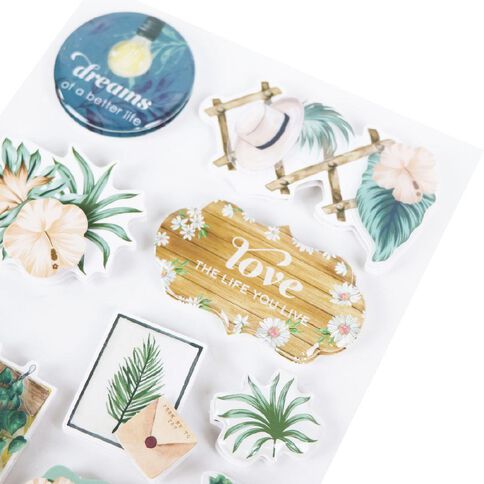 Uniti Floral Dimensional Stickers