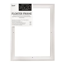 Jasart Floater Frame Thick Edge 16x20 Inches White White