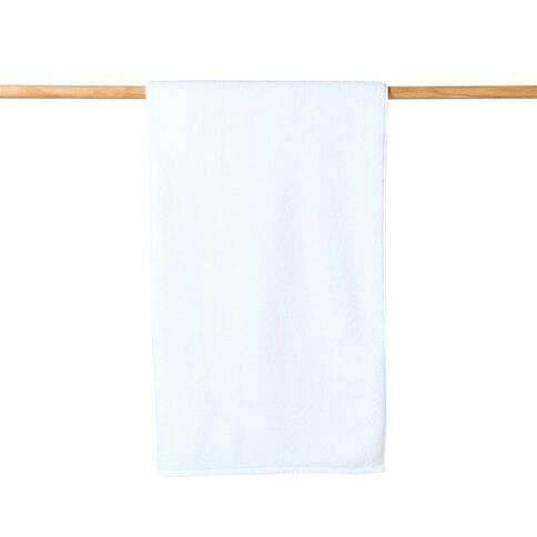 Living & Co Plush Plain Spa Towel White