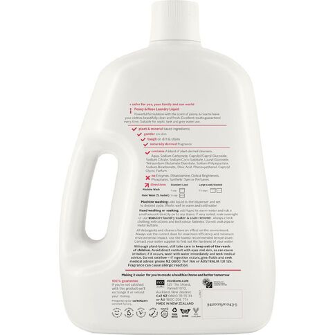 Ecostore Laundry Liquid Peony & Rose 4L