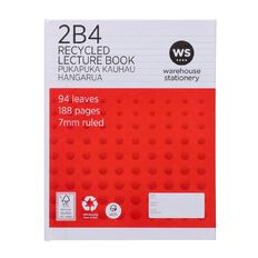 WS Lecture Book 2B4 7mm Ruled Hardcover 94 Leaf