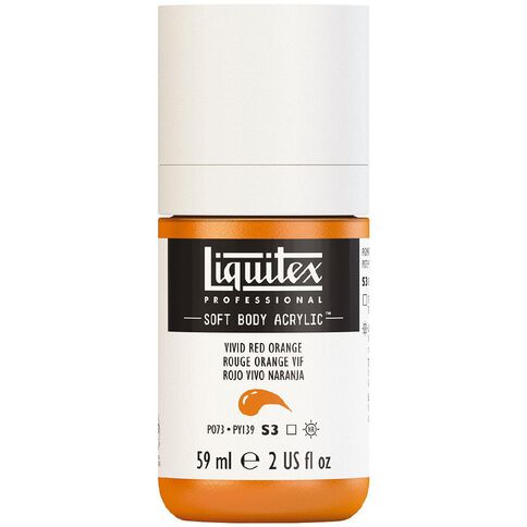 Liquitex Soft S3 Body Acrylic Vivid Red Orange
