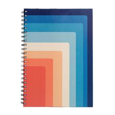 Uniti Fun & Funky Notebook Hardcover Retro Multi-Coloured A4