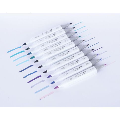 Uniti Dual Ended Artist Markers 80 Pack Assorted