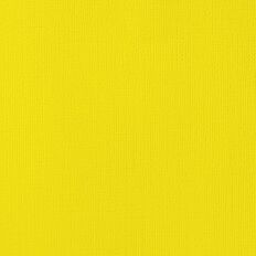 American Crafts Cardstock Textured Lemon Yellow Mid 12in x 12in
