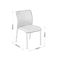 Run Mesh Back Meeting Chair Black