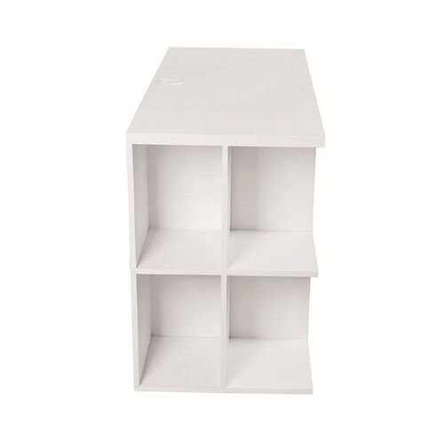 Workspace Moda Bookcase Desk White