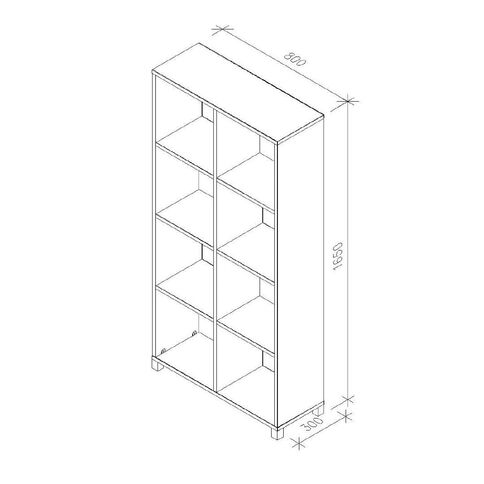 Zealand 8 Cube Cubby Coronet Beech