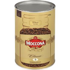 Moccona Classic Medium Roast Freeze Dried Instant coffee Tin