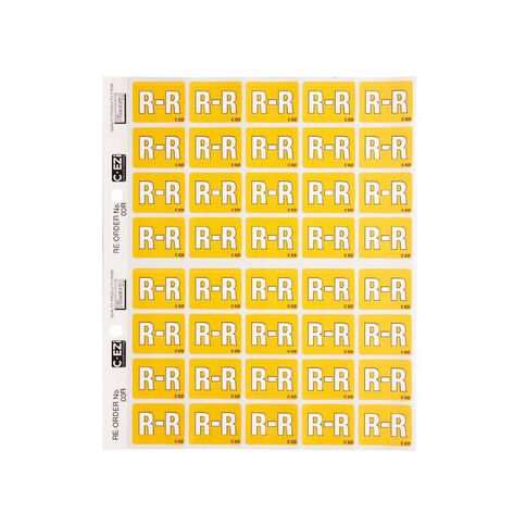 Filecorp Coloured Labels R Yellow