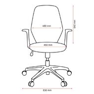 Buro Seating Mondo Soho Chair Black Mesh With Arms