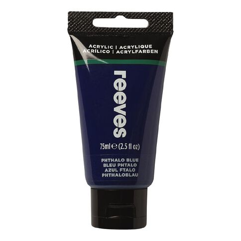 Reeves Fine Acrylic Paint Phthalo Blue 75ml