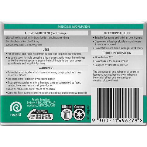 Strepsils Plus Lozenges 36s