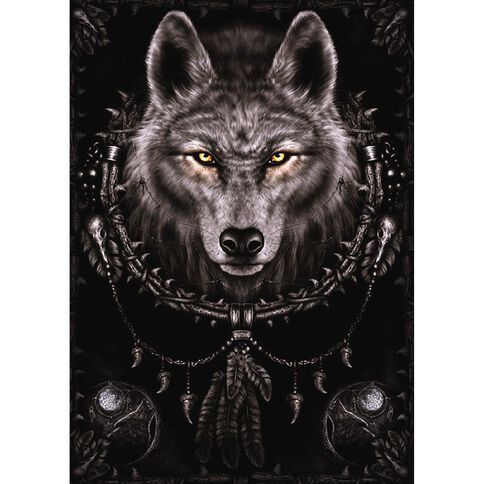 Poster #27 Spiral Wolf Dream Catcher