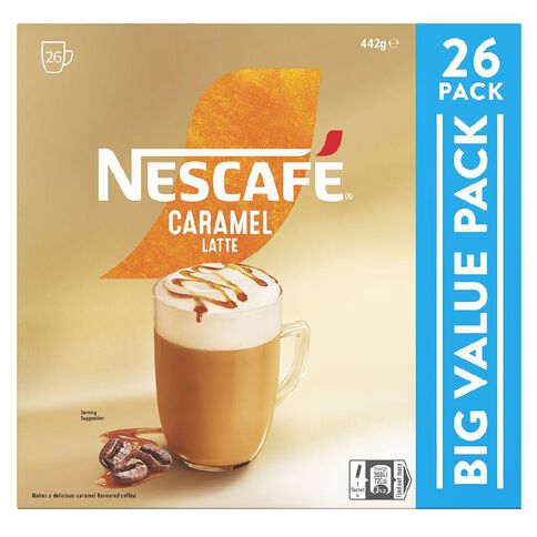 Nescafe Coffee Sachets Caramel 26 Pack