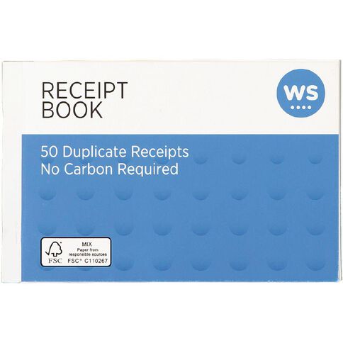 WS Receipt Book NCR 50 Leaf A6