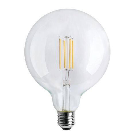 Edapt LED E27 Filament Round Light Bulb G125 6.5W Warm White