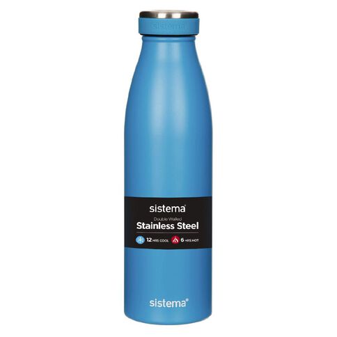 Sistema Stainless Steel Drink Bottle Assorted 500ml