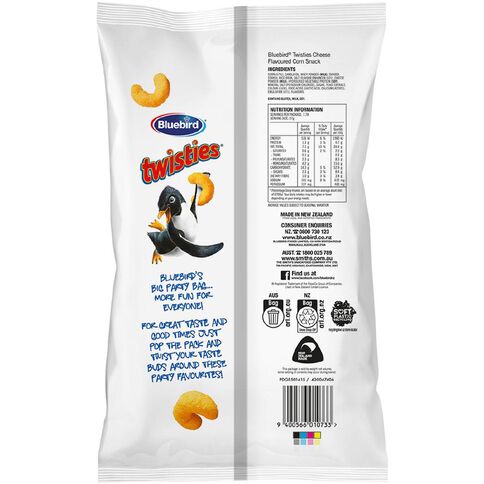 Bluebird Twisties Cheese# 210g