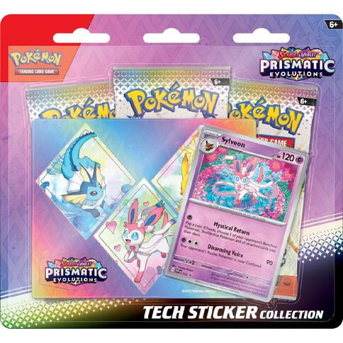 Pokemon Scarlet & Violet Prismatic Evolutions Tech Sticker Blister