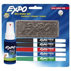 Expo Dry Erase Starter Fine Tip Whiteboard Marker Assorted 6 Pack