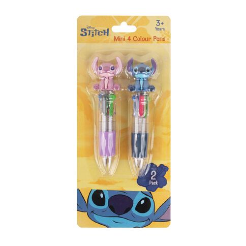 Stitch Mini 4 Colour Pens 2 Pack