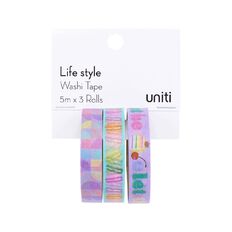 Uniti Life Style Wshi Tape 2 Pack