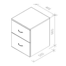 Zealand 2 Drawer Mobile Coastal Elm