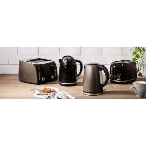 Living & Co Diamond Kettle - 1.7L Black