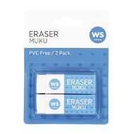 WS Eraser 2 Pack White 2 Pack